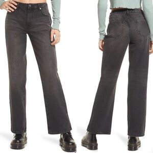 NWT BP.‎ Relaxed Flare Jeans in Faded Black Destroy Size 25
